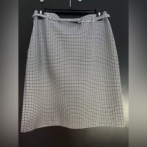 H&M pencil plaid skirt